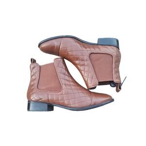 Talbots Women’s Shoes Dark Rum Tish Quilted Boots Size 7M Brown